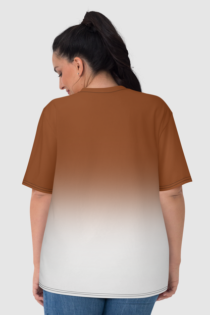 Saddle Brown Gradient Women's Sublimated T-Shirt