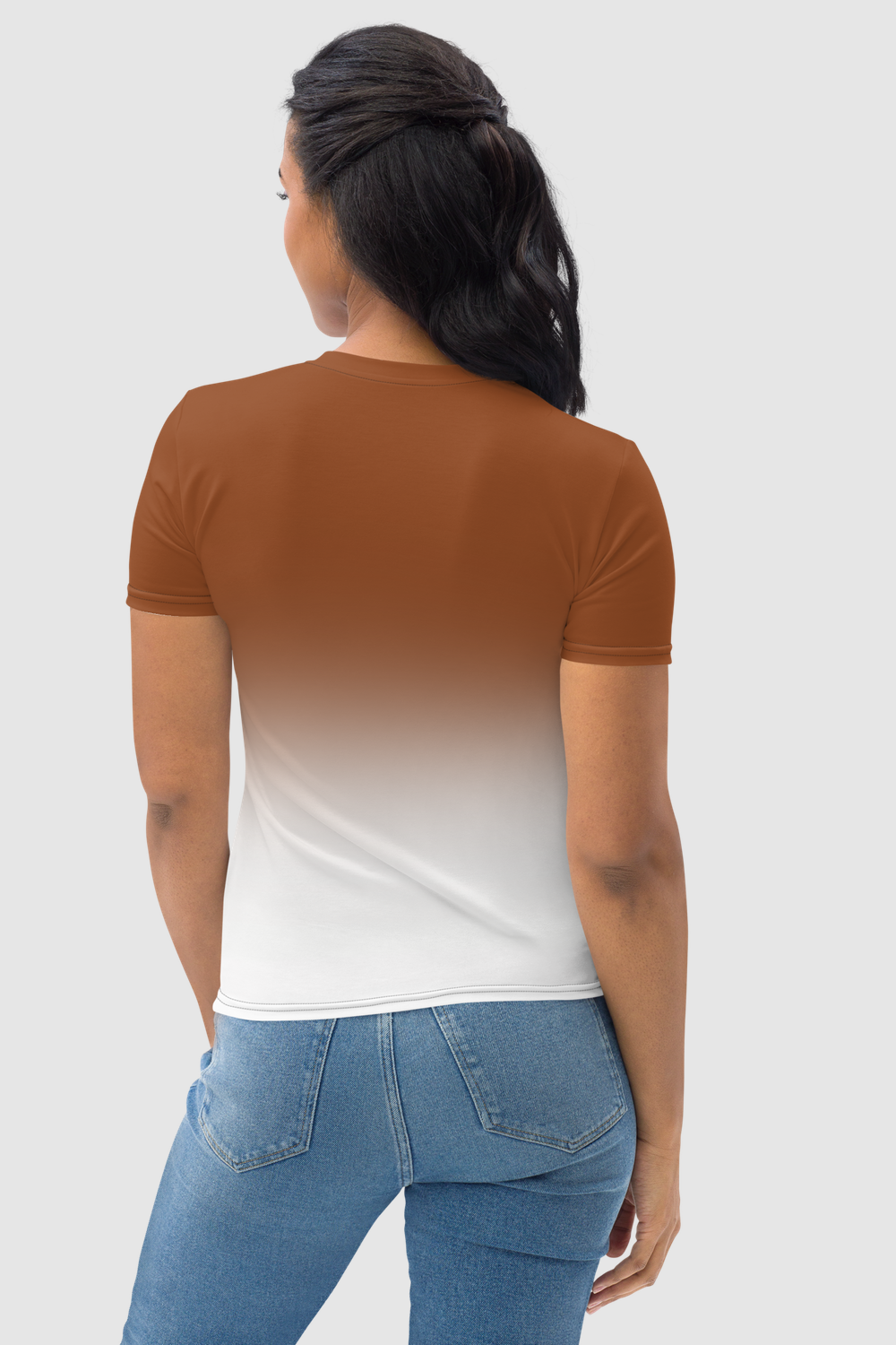 Saddle Brown Gradient Women's Sublimated T-Shirt