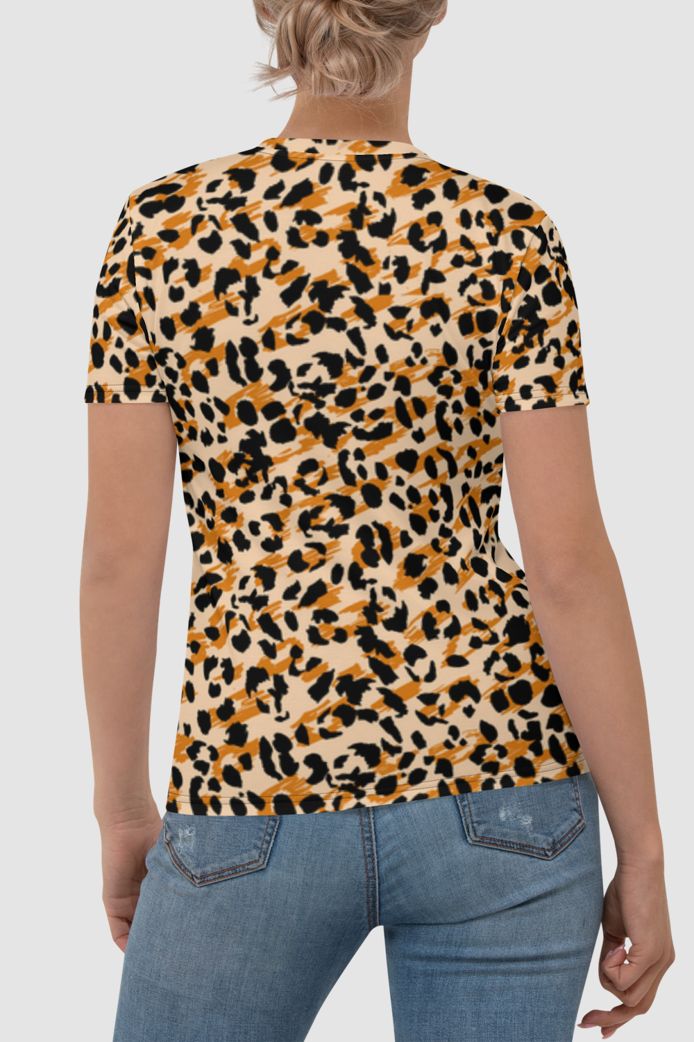 Classic Cheetah Graphic Print Women's Sublimated T-Shirt