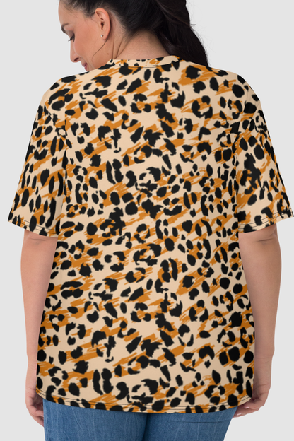 Classic Cheetah Graphic Print Women's Sublimated T-Shirt