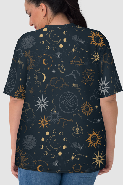 Cosmic Twilight Graphic Print Women's Sublimated T-Shirt