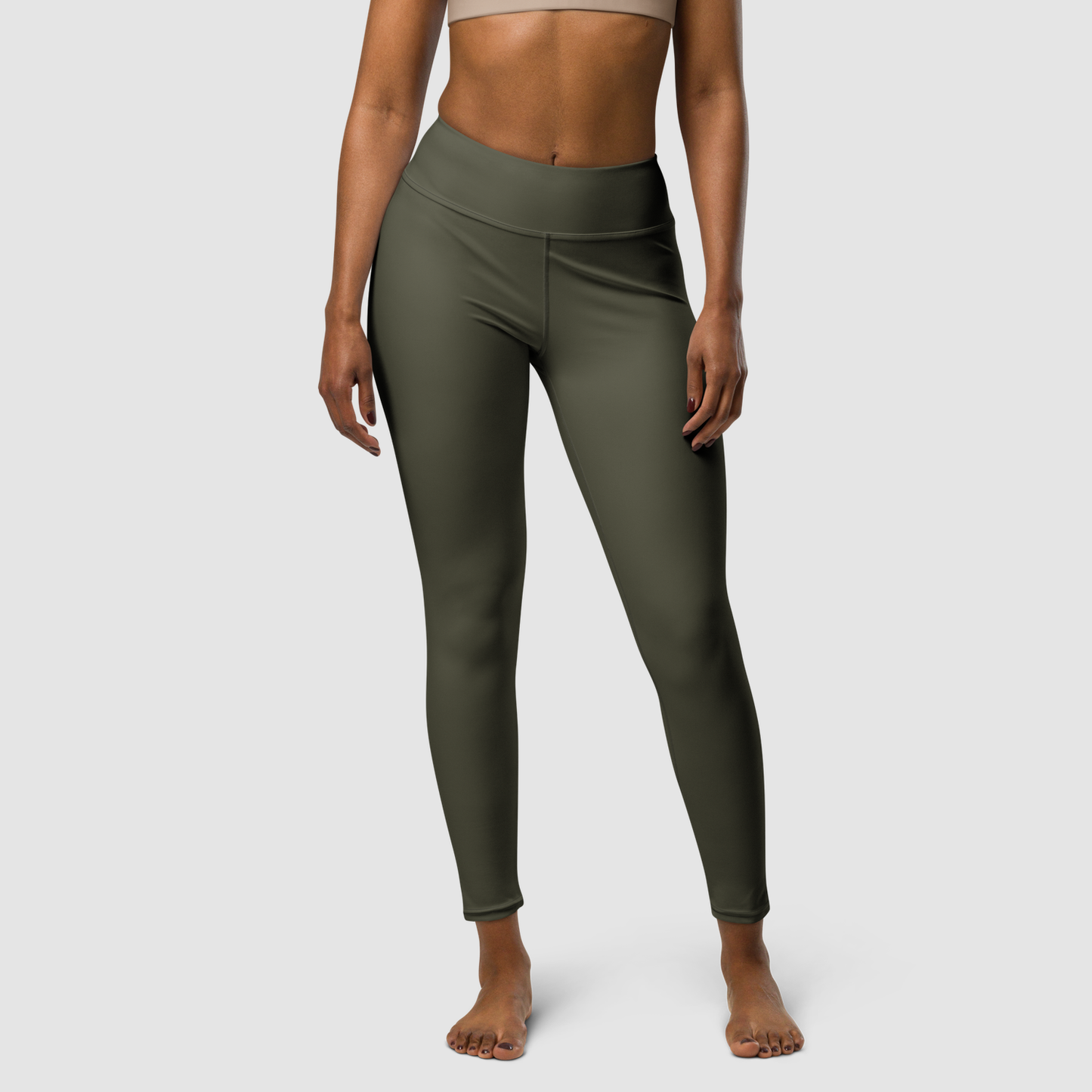 Forest Gray Women's High Waist Yoga Leggings