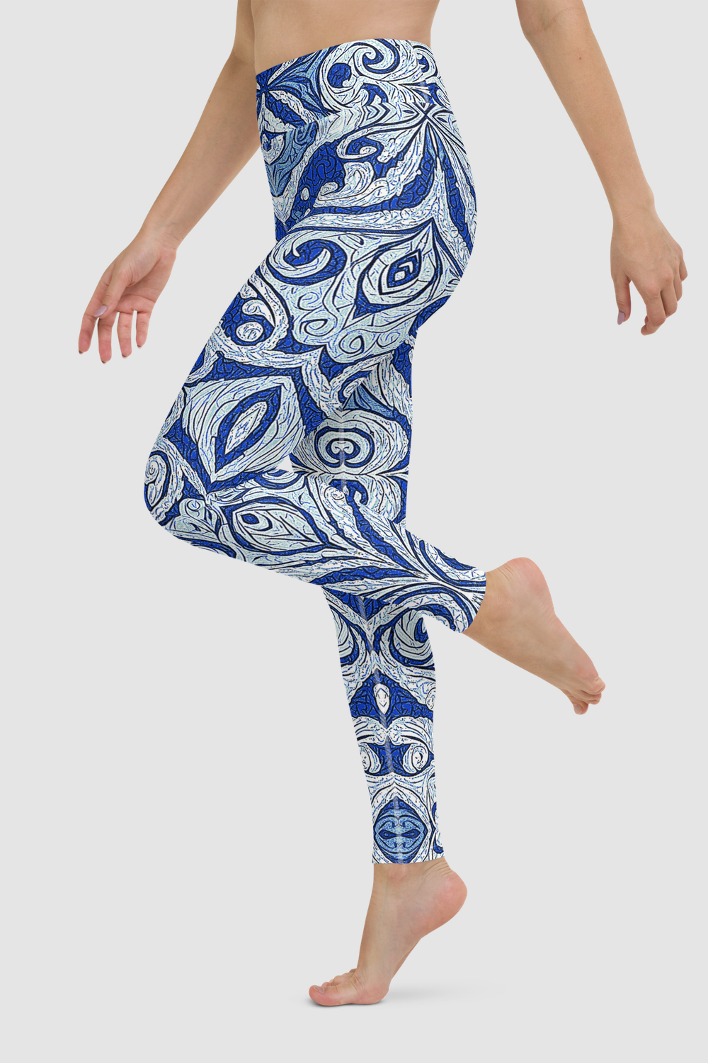 Ancient Ayleid Meteoric Glass Motif Women's High Waist Yoga Leggings