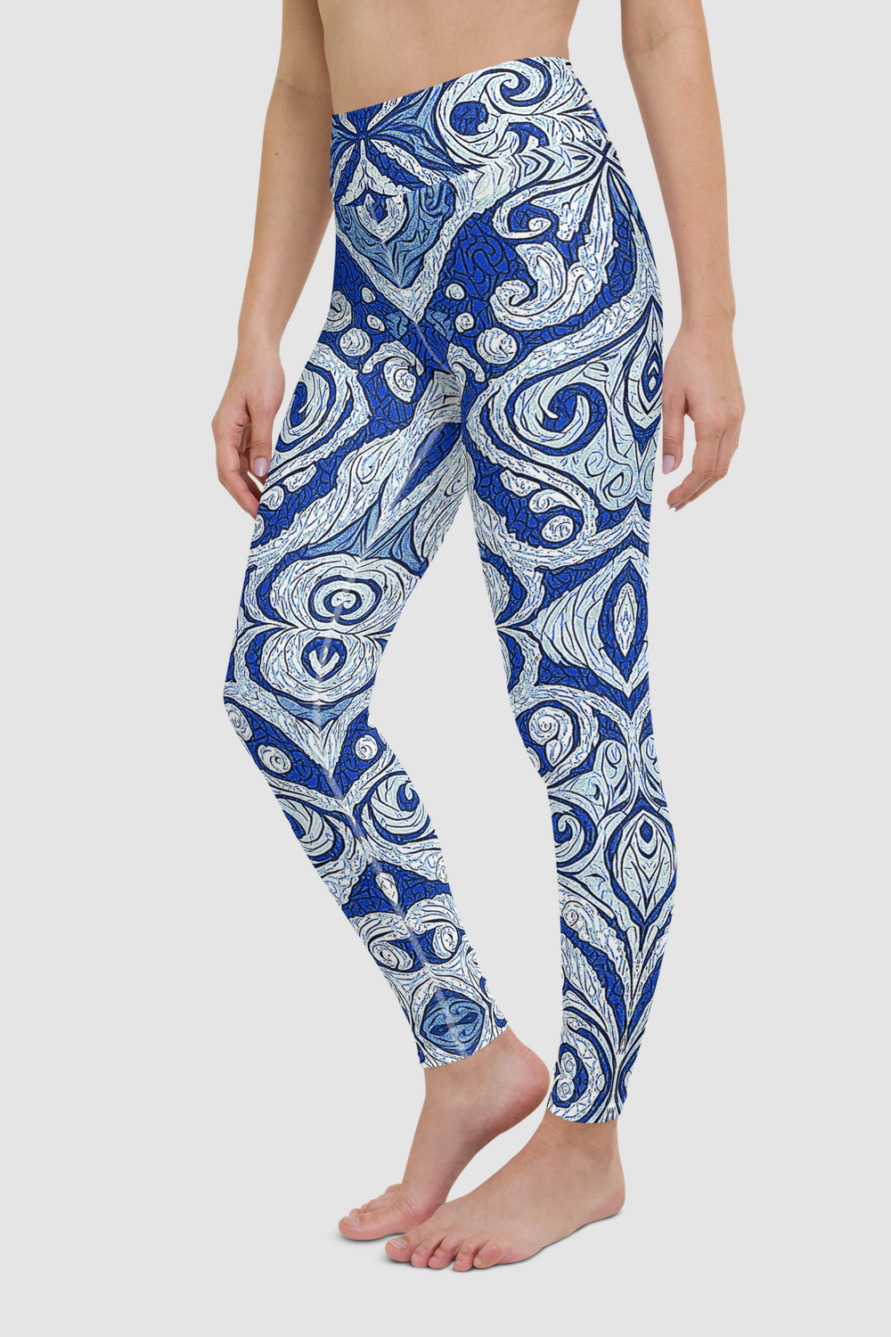 Ancient Ayleid Meteoric Glass Motif Women's High Waist Yoga Leggings