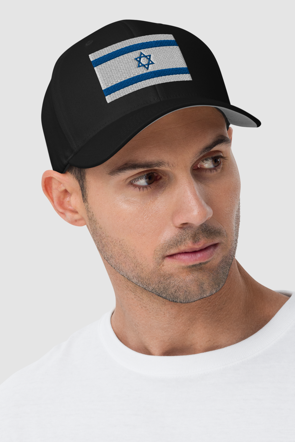 Israel Flag Closed Back Flexfit Hat