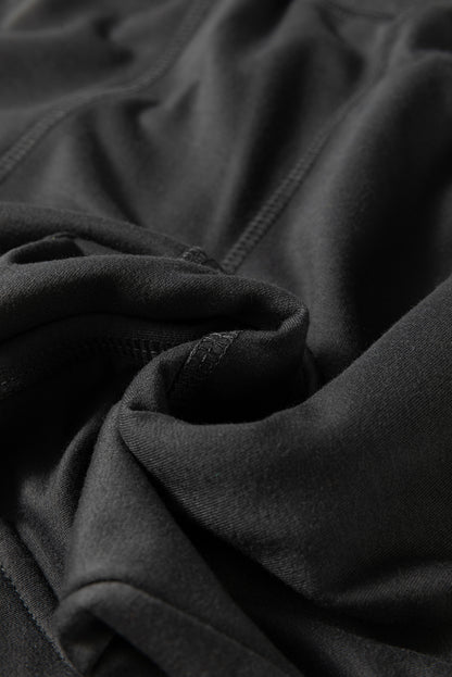 Carbon Grey Cargo Pockets Drawstring Sweatpants