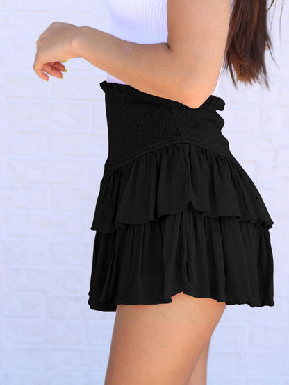 Women's Casual Tennis Fashion All-Match Cake Short Mini Skirt