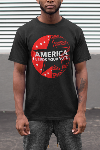 America Needs Your Vote Graphic Print Men's Classic T-Shirt