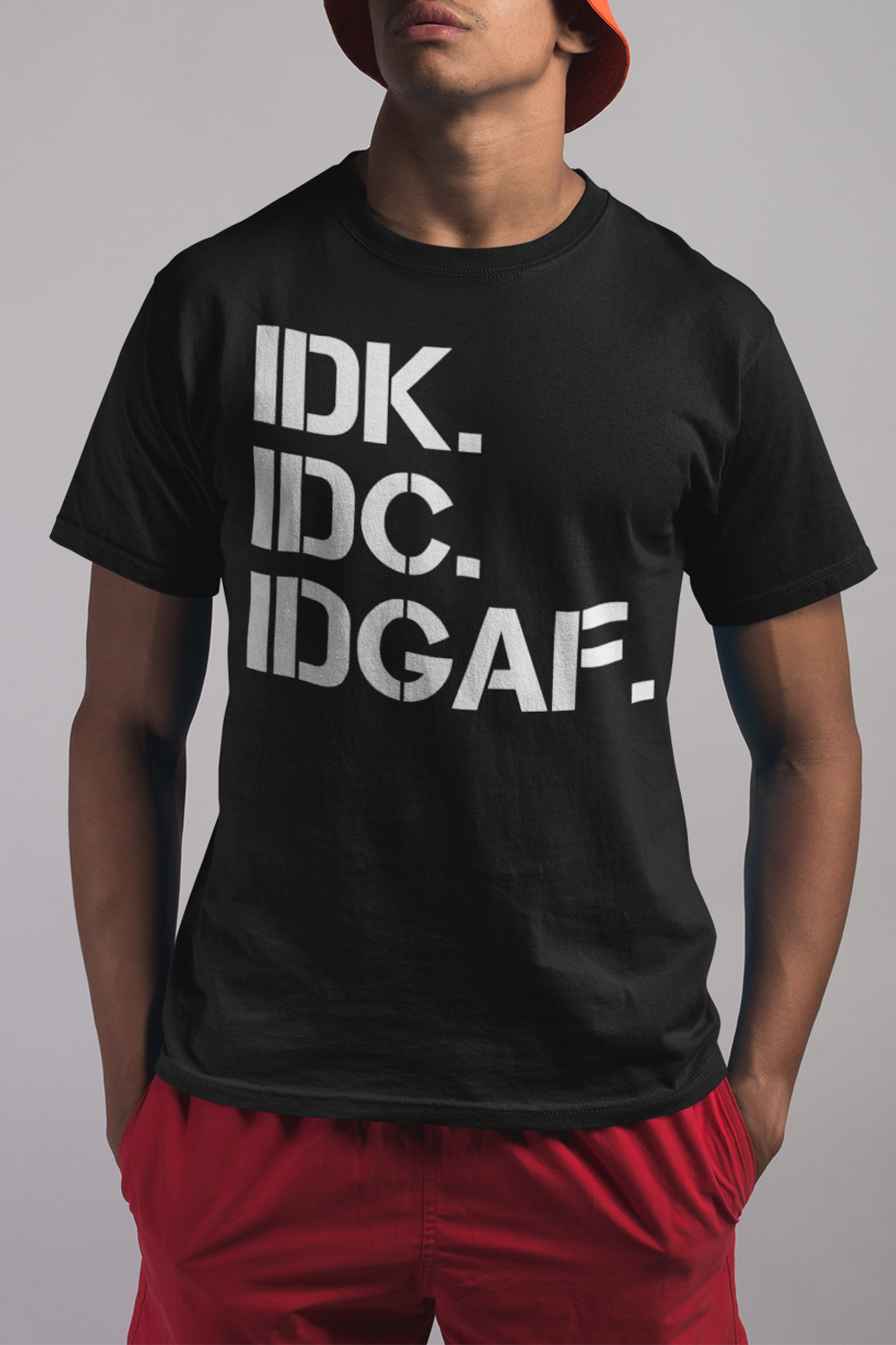 IDK IDC IDGAF Men's Classic T-Shirt