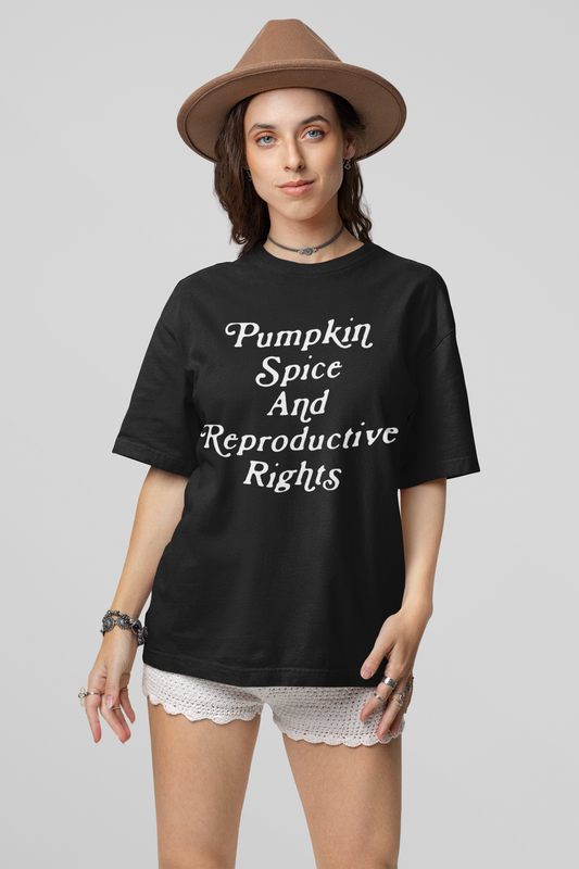Pumpkin Spice And Reproductive Rights Women's Casual T-Shirt