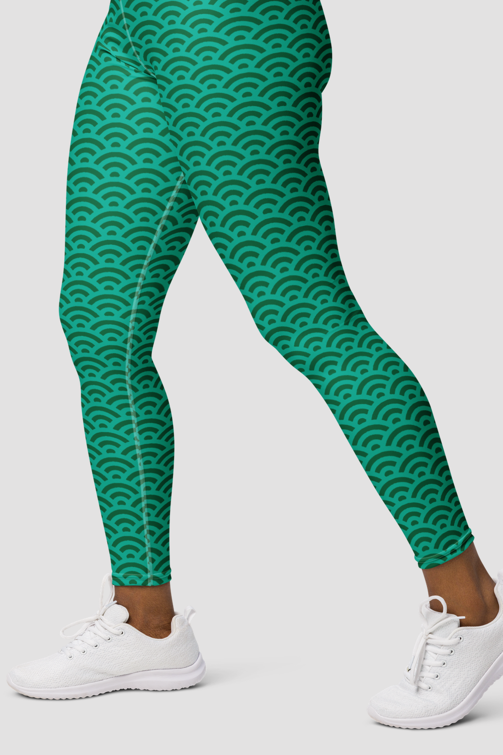 Pyandonean Sea Serpent Graphic Print Pattern Women's High Waist Yoga Leggings