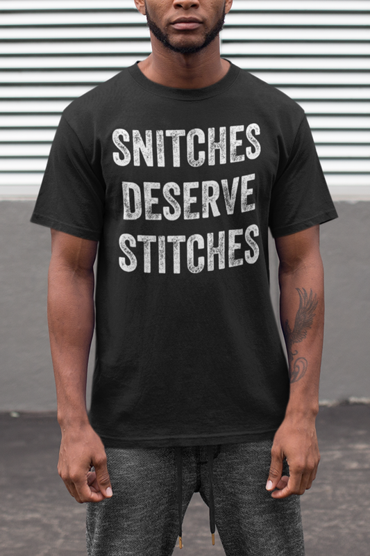 Snitches Deserve Stitches Men's Classic T-Shirt