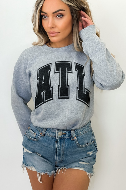 ATL Varsity Print Women's Crewneck Sweatshirt