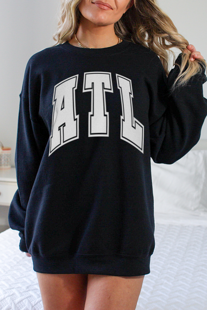 ATL Varsity Print Women's Crewneck Sweatshirt