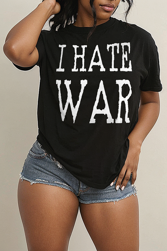 I Hate War Women's Casual T-Shirt