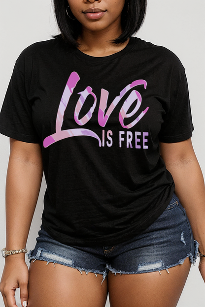 Love Is Free Women's Casual T-Shirt