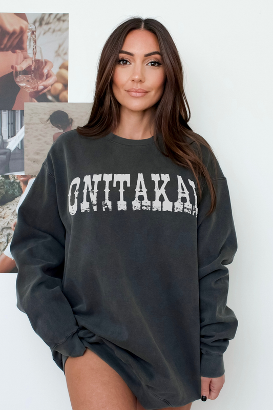 OniTakai Western Style Women's Crewneck Sweatshirt