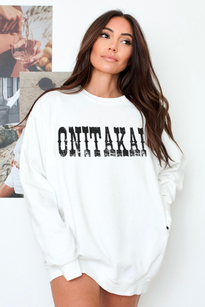 OniTakai Western Style Women's Crewneck Sweatshirt