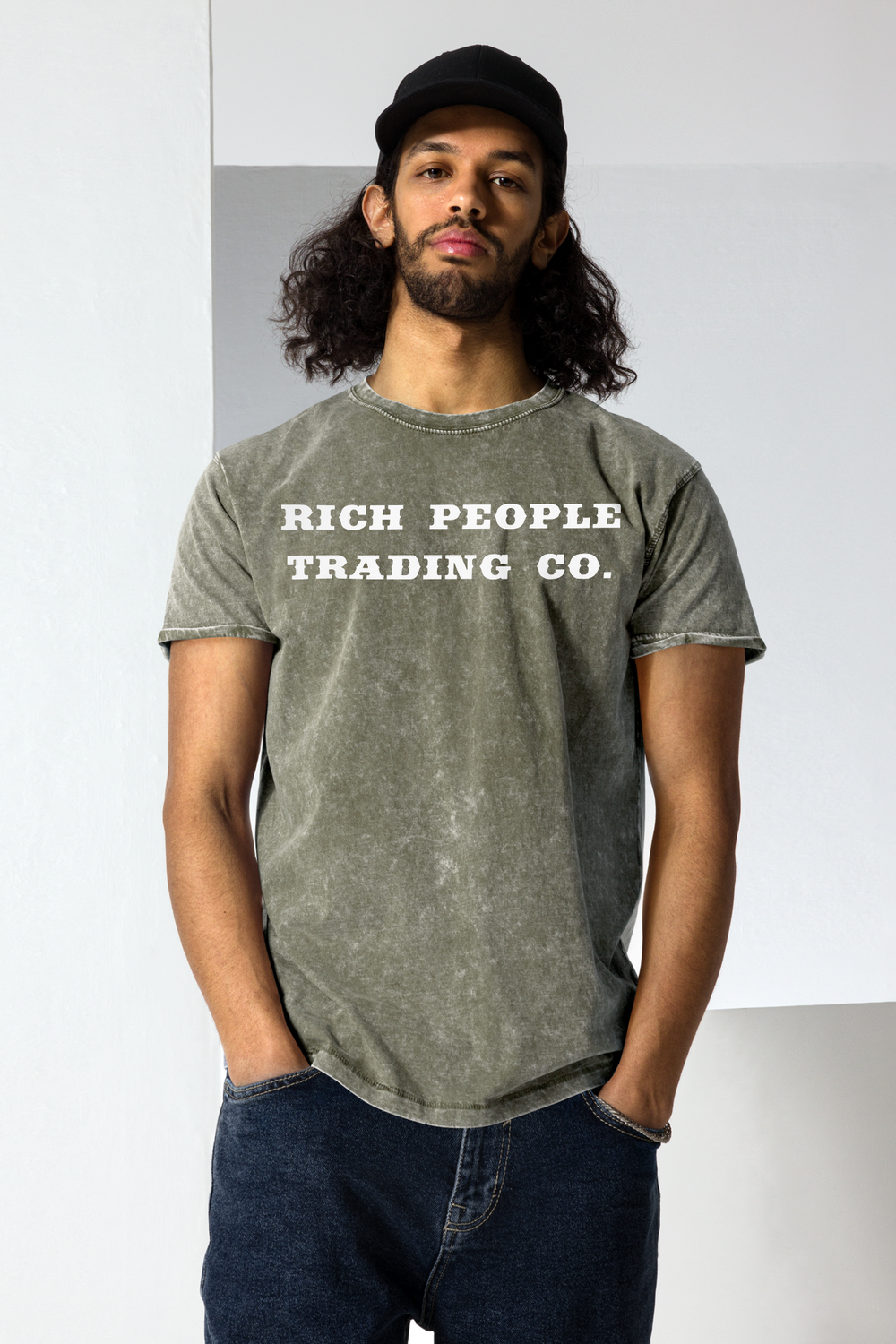 Rich People Trading Co. Men's Denim T-Shirt