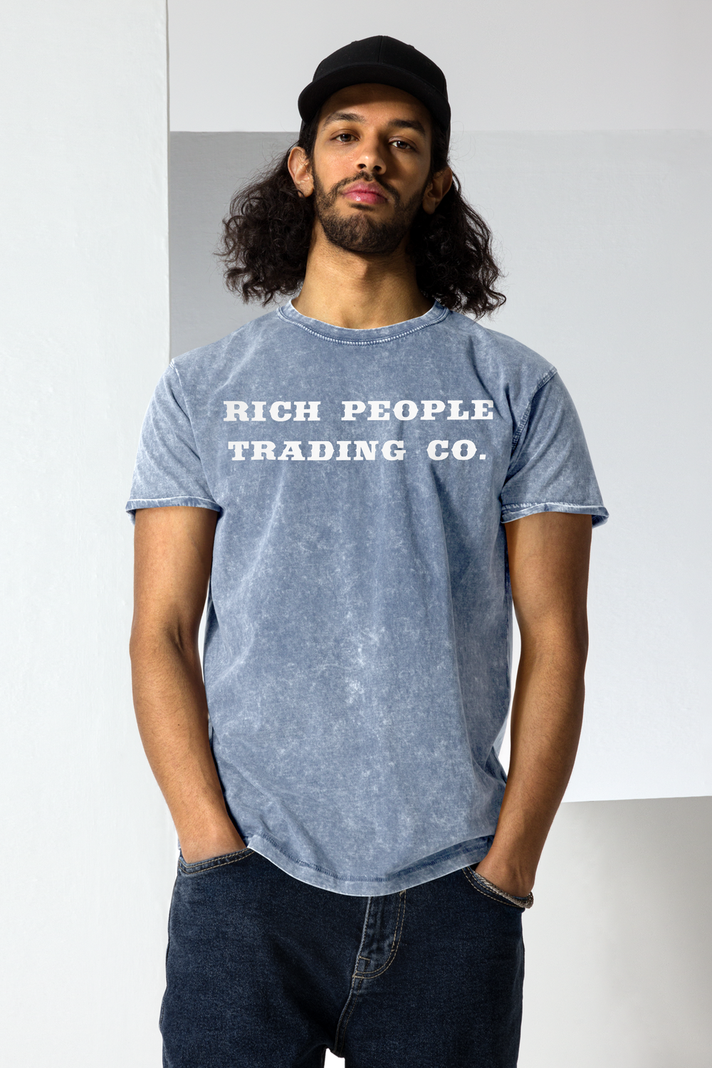 Rich People Trading Co. Men's Denim T-Shirt