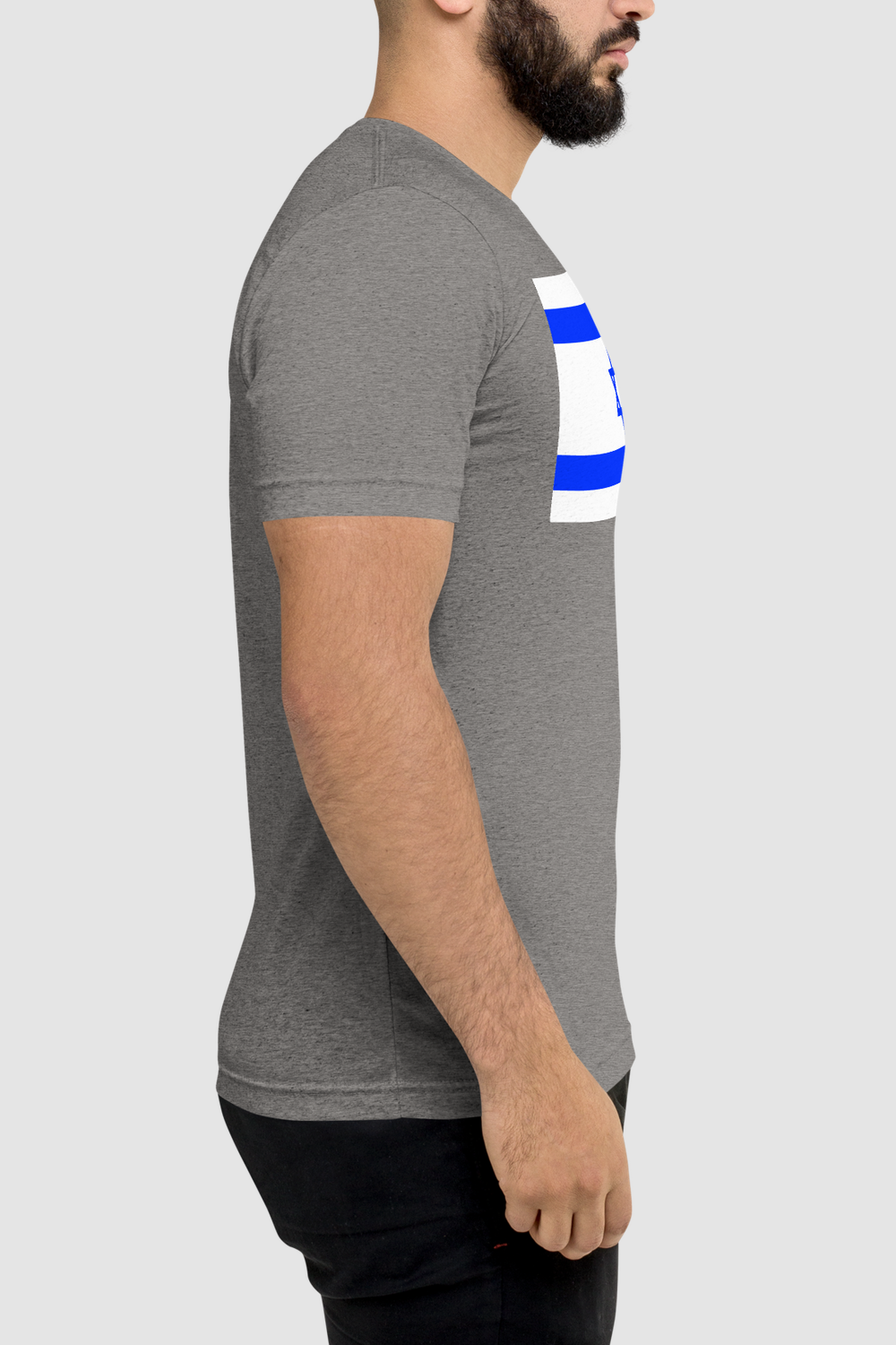 Israel Flag Graphic Print Men's Tri-Blend T-Shirt