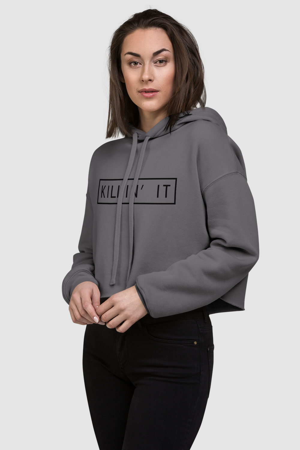 Killin' It Crop Hoodie