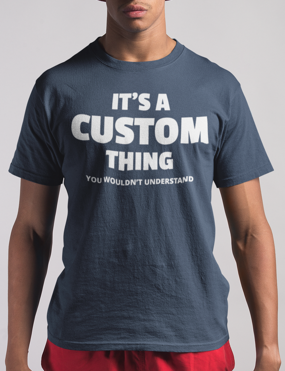 Customizable It's A Custom Thing You Wouldn't Understand Men's Classic Navy T-Shirt - OniTakai