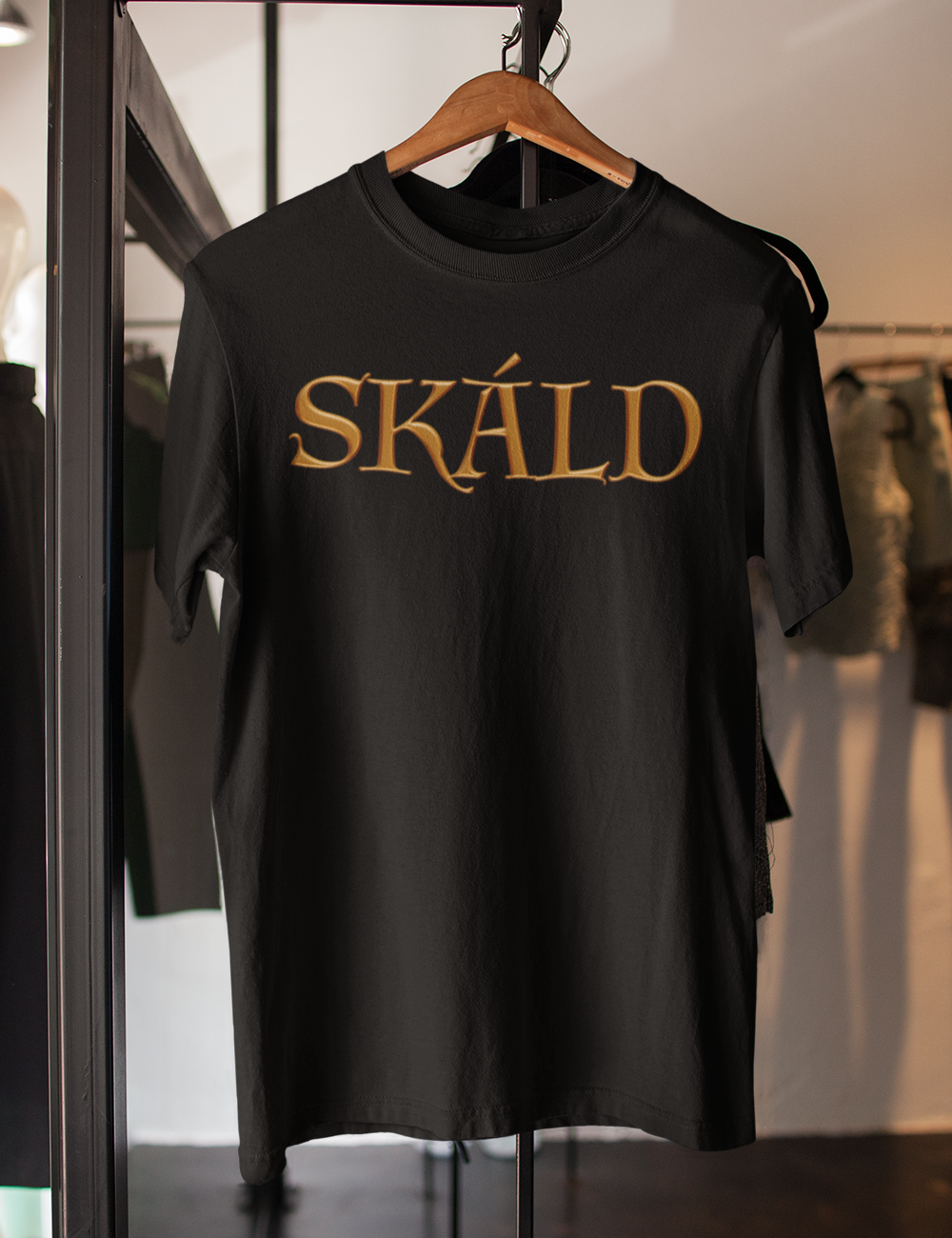 Skald Men's Classic Black T-Shirt - OniTakai